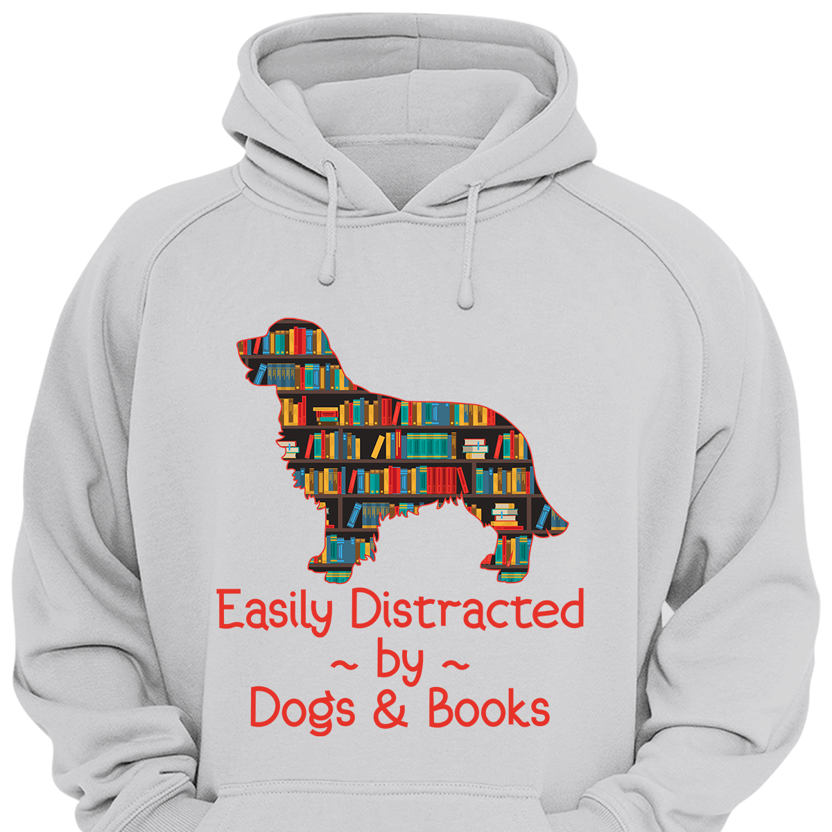 Easily Distracted By Dogs And Books Book Lovers Gift HDW31