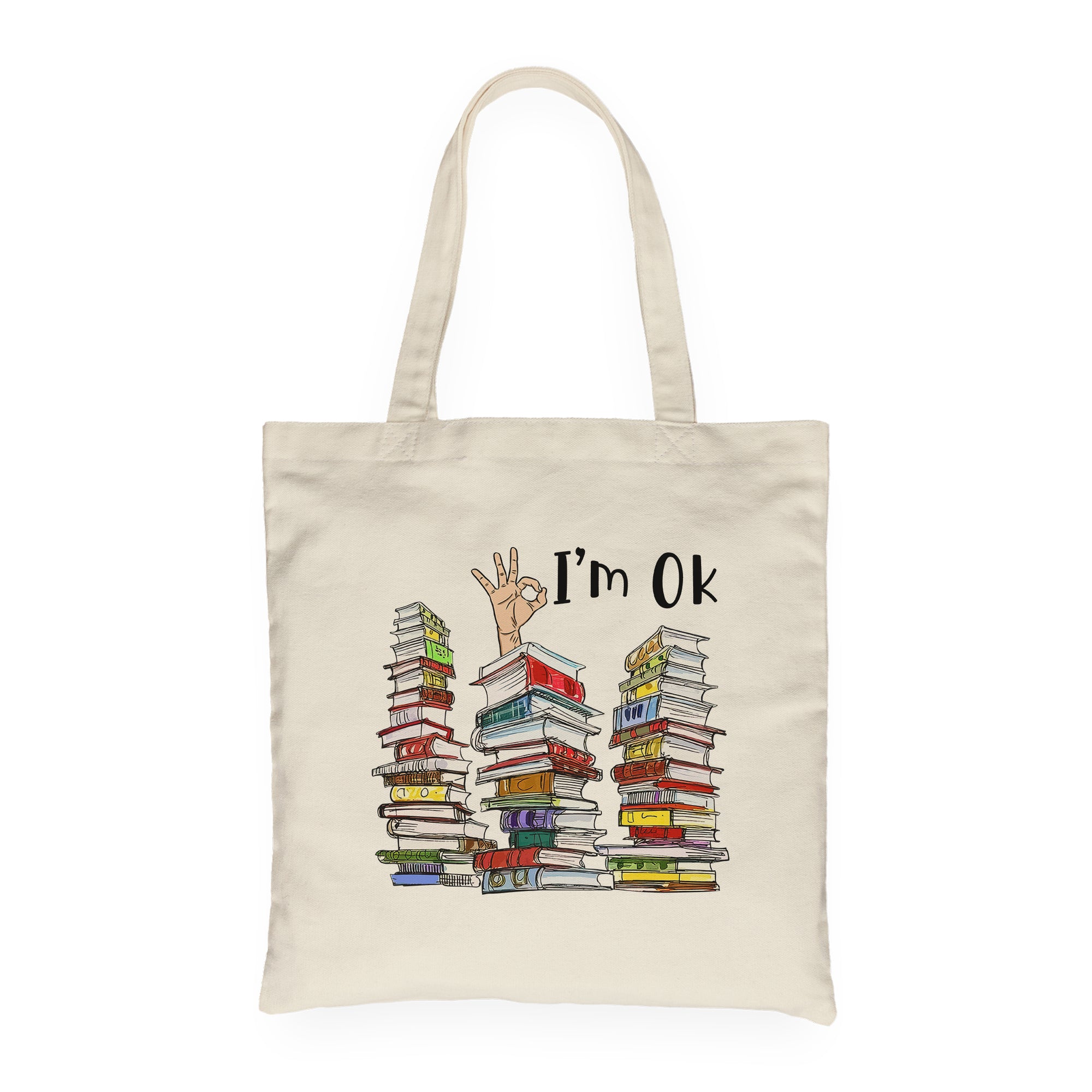 I'm OK It's Fine I'm Fine Everything's Fine Book Lovers Gift TBW73