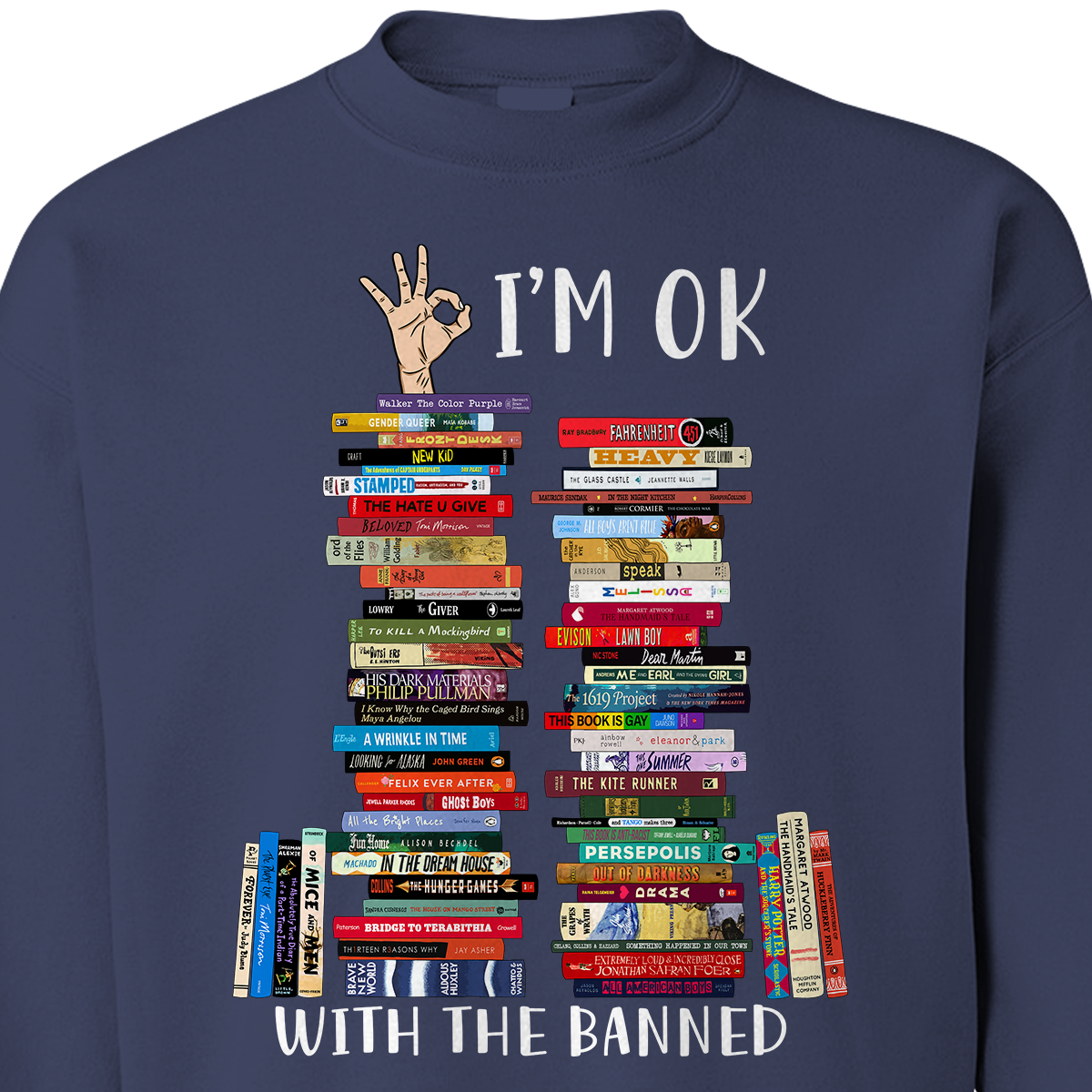 I'm OK With The Banned Book Lovers Gift SWB76