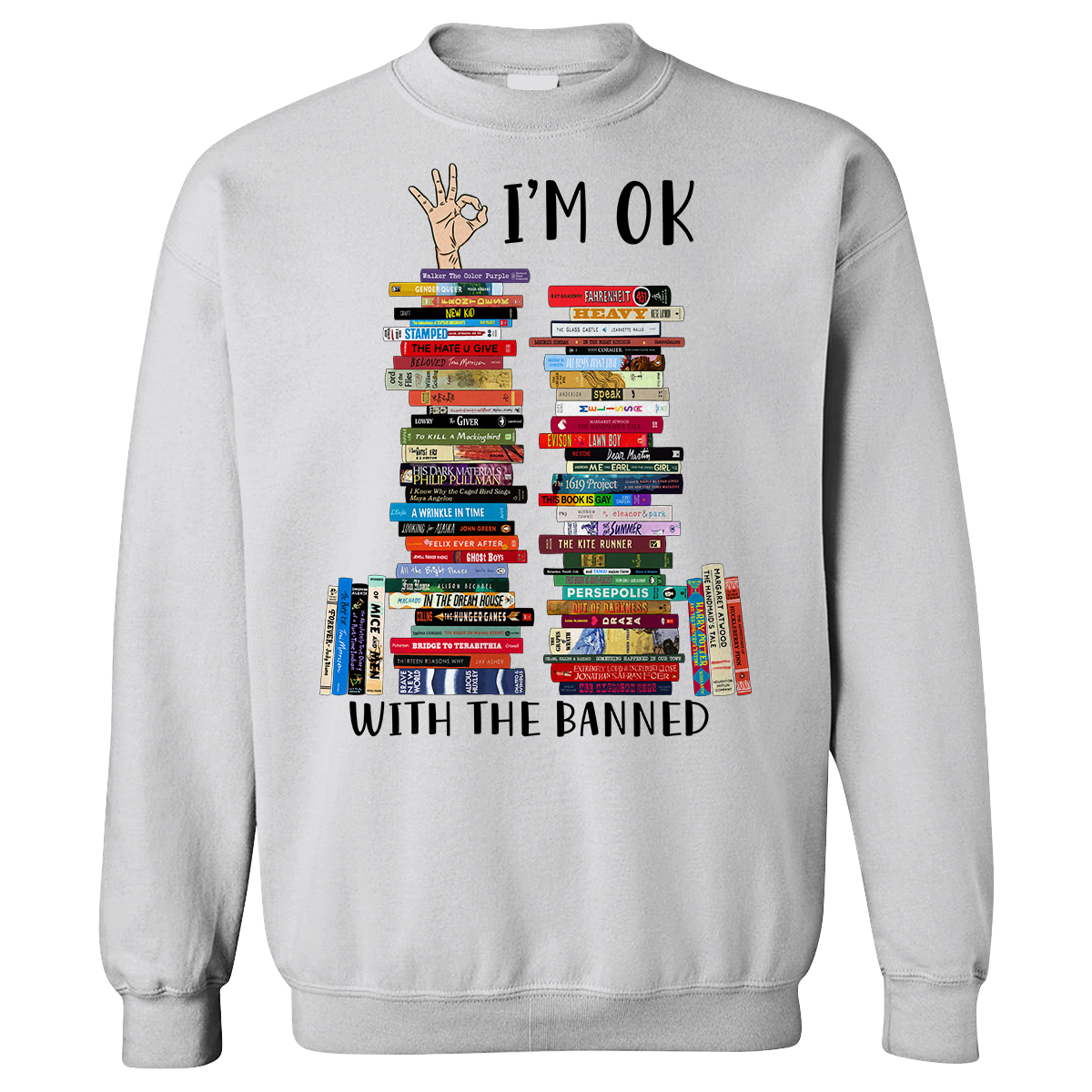 I'm OK With The Banned Book Lovers Gift SWW75 - Bookswares