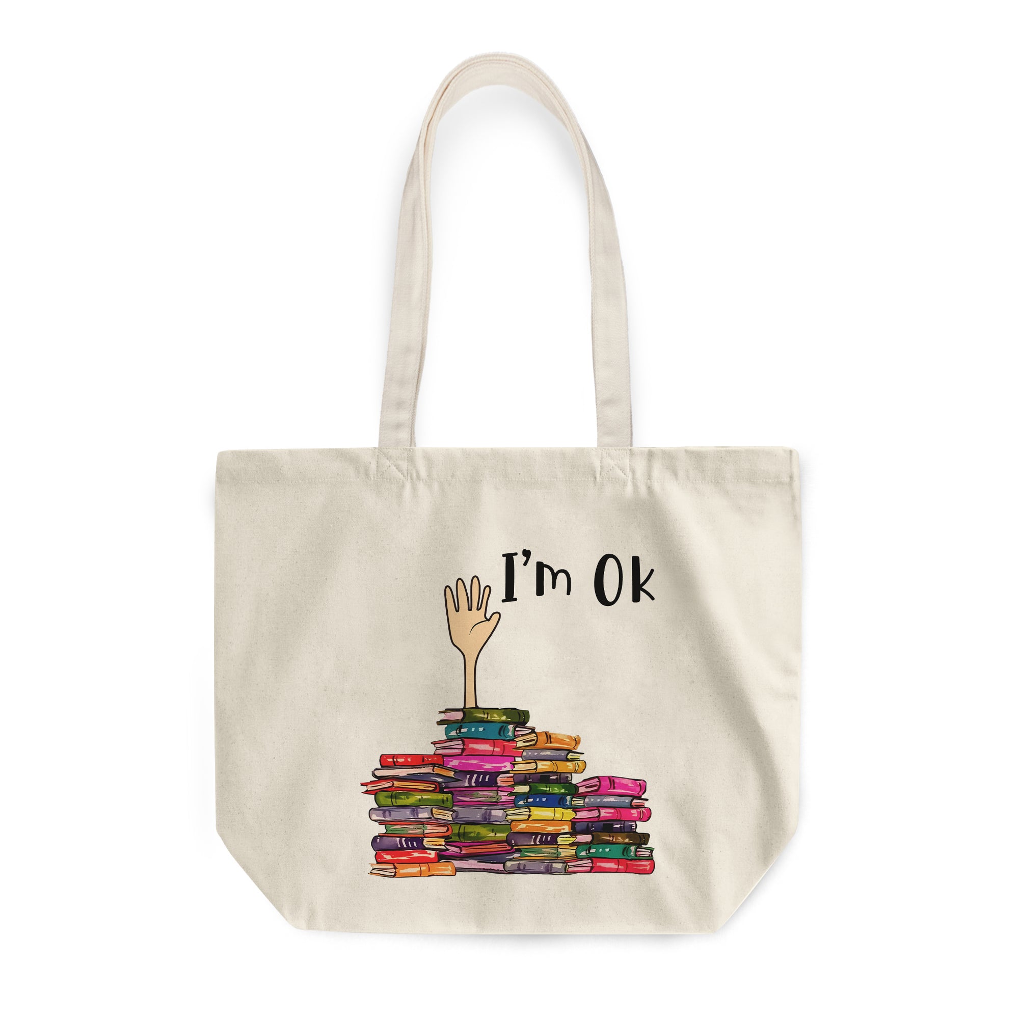 I'm OK It's Fine I'm Fine Everything's Fine Book Lovers Gift TBW21