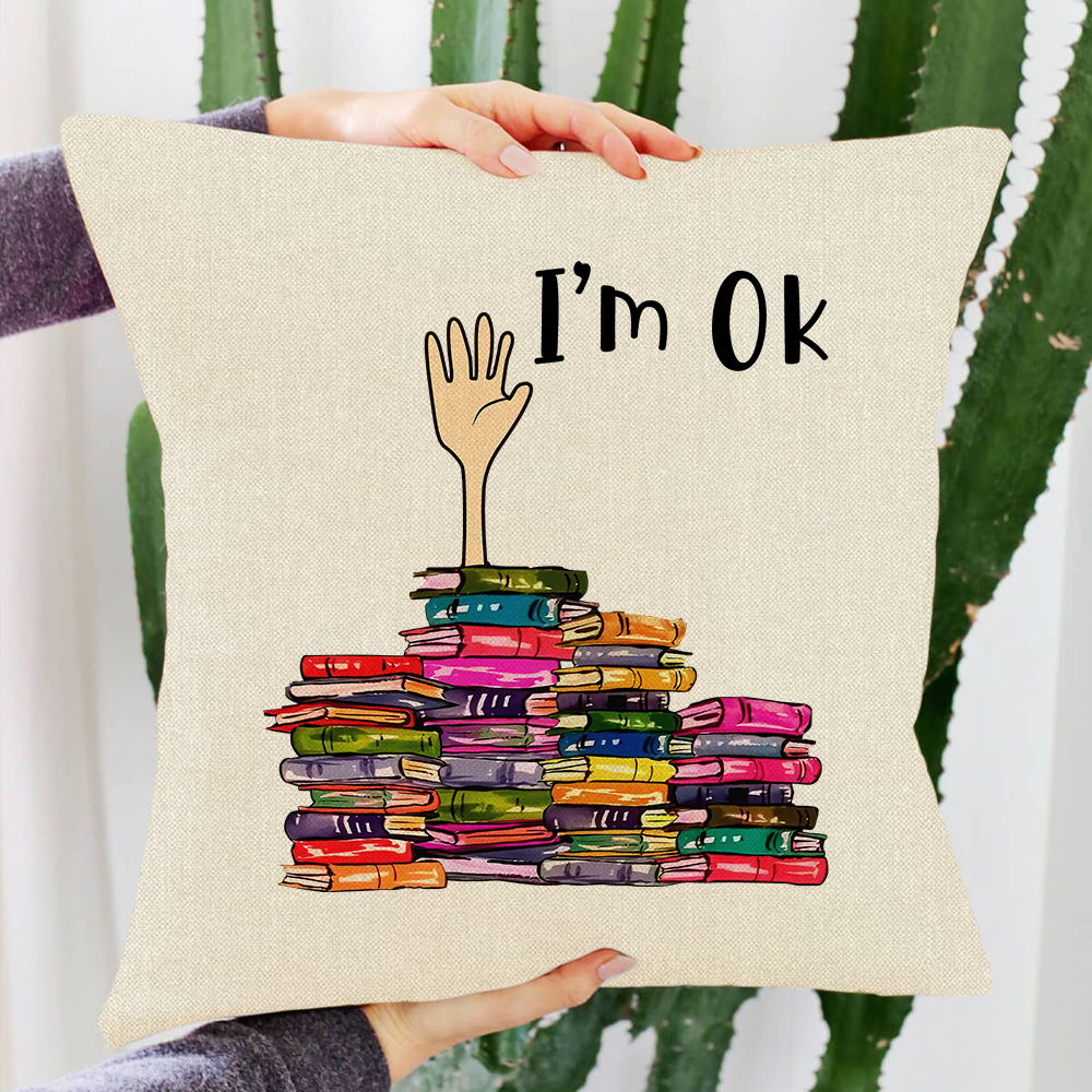 I m OK It s Fine I m Fine Everything s Fine Book Lovers Gift PILS21 Bookswares