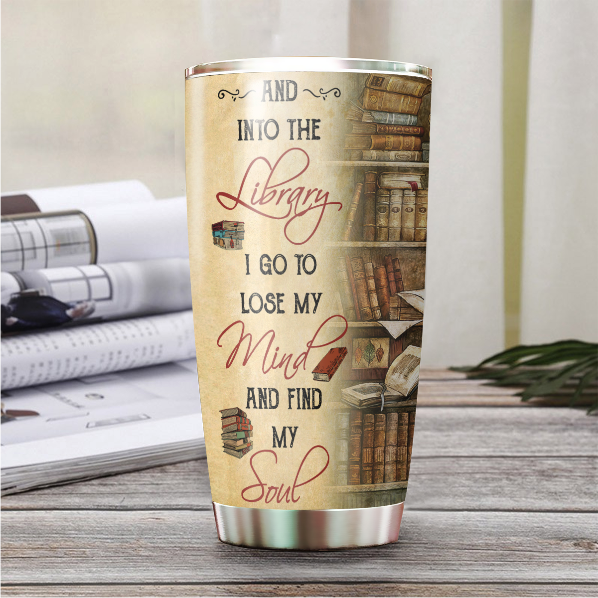 Bookaholic Can Glass Cup – createbycaitlinco