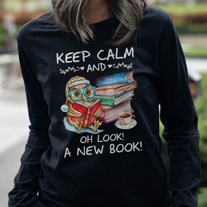 Keep Calm And Oh Look A New Book Book Lovers Gift LSB48