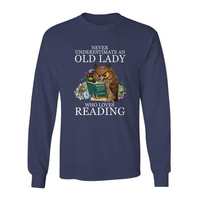 Never Underestimate An Old Lady Who Loves Reading Book Lovers Gift LSB08