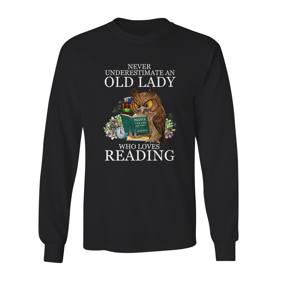 Never Underestimate An Old Lady Who Loves Reading Book Lovers Gift LSB08