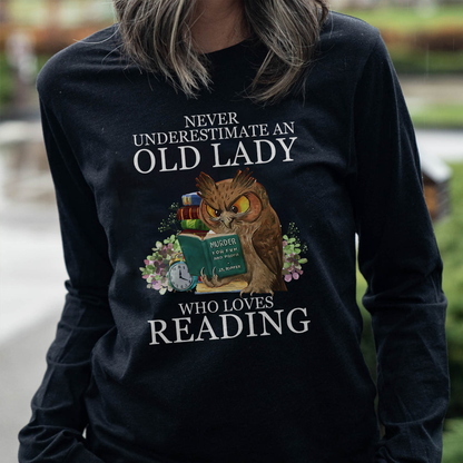 Never Underestimate An Old Lady Who Loves Reading Book Lovers Gift LSB08