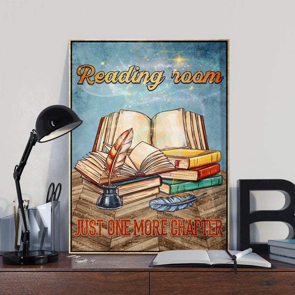 Reading Room Just One More Chapter Book Lovers Gift CAV53 - Bookswares