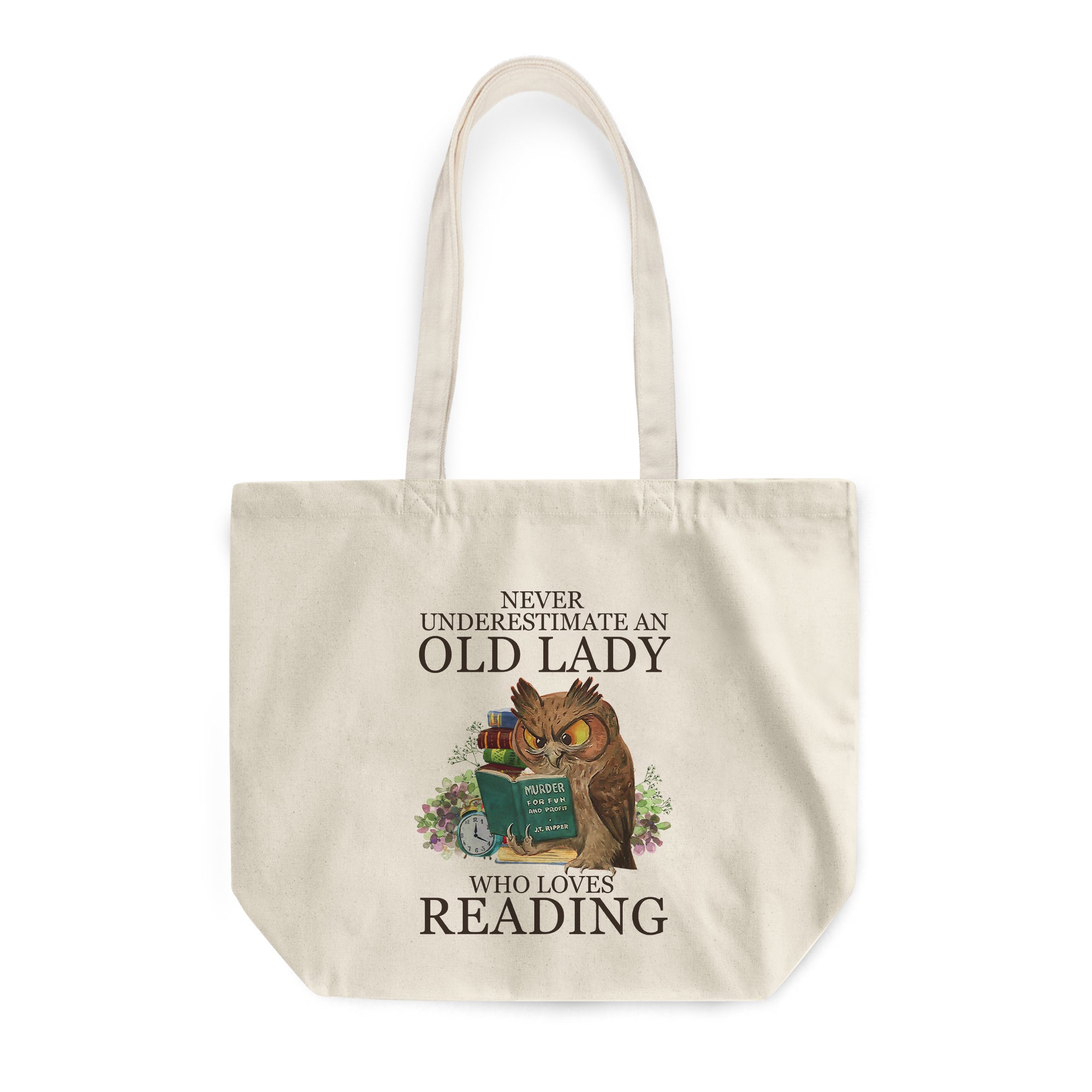 Never Underestimate An Old Lady Who Loves Reading Book Lovers Gift TBW07