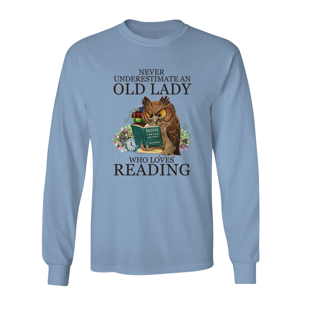 Never Underestimate An Old Lady Who Loves Reading Book Lovers Gift LSW07